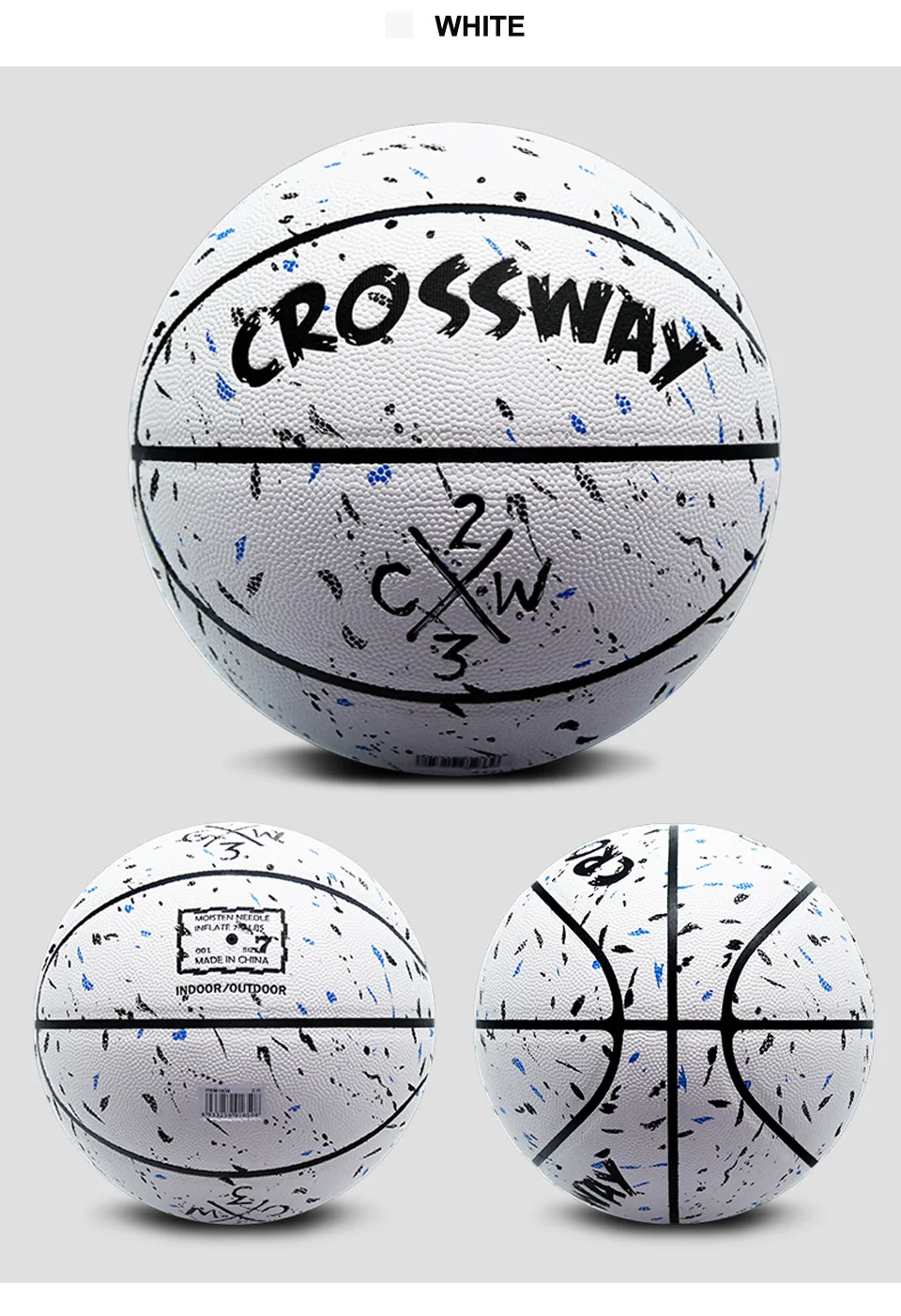 Лидер продаж, бренд, дешевый баскетбольный мяч CROSSWAY L702, PU материал, Официальный Размер 7, баскетбольный мяч бесплатно с сетчатой сумкой+ игла
