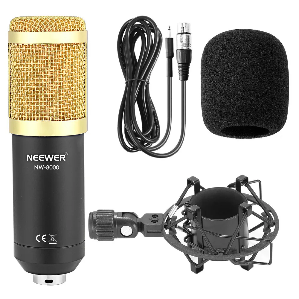 Neewer NW 8000 профессиональный студийный записывающий микрофон в комплекте: