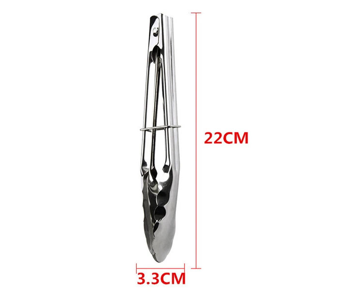 

2 pcs/lot Stainless Steel Barbecue Tongs Creative Kitchen Tools Bread Clip Food Clip Free Shipping