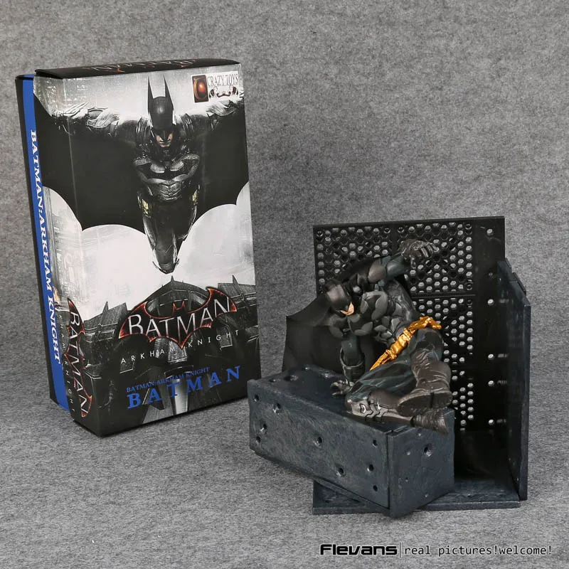 Batman Сумасшедшие игрушки Бэтмен Аркхэм рыцарь ПВХ фигурка Коллекционная модель игрушки 14 см/18 см - Цвет: Batman