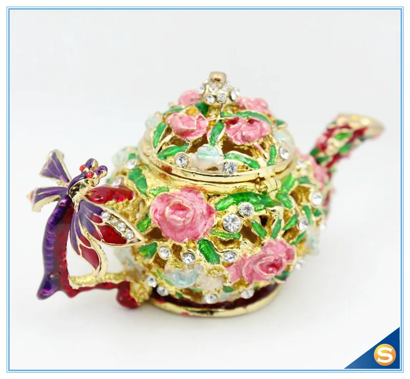 Бесплатная доставка Стрекоза на чайник безделушка коробка ювелирных изделий
