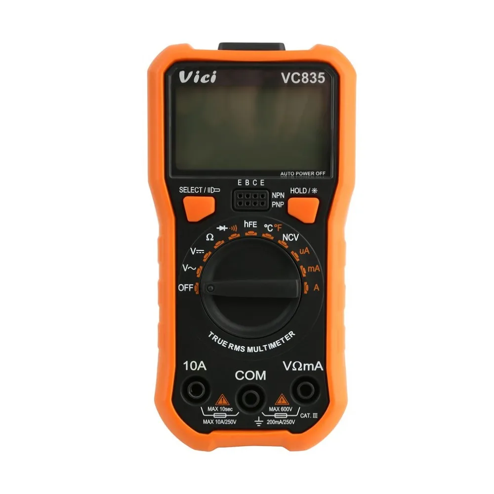Vici vc835 Цифровой мультиметр DC/AC Измеритель Напряжения тока ручной Амперметр