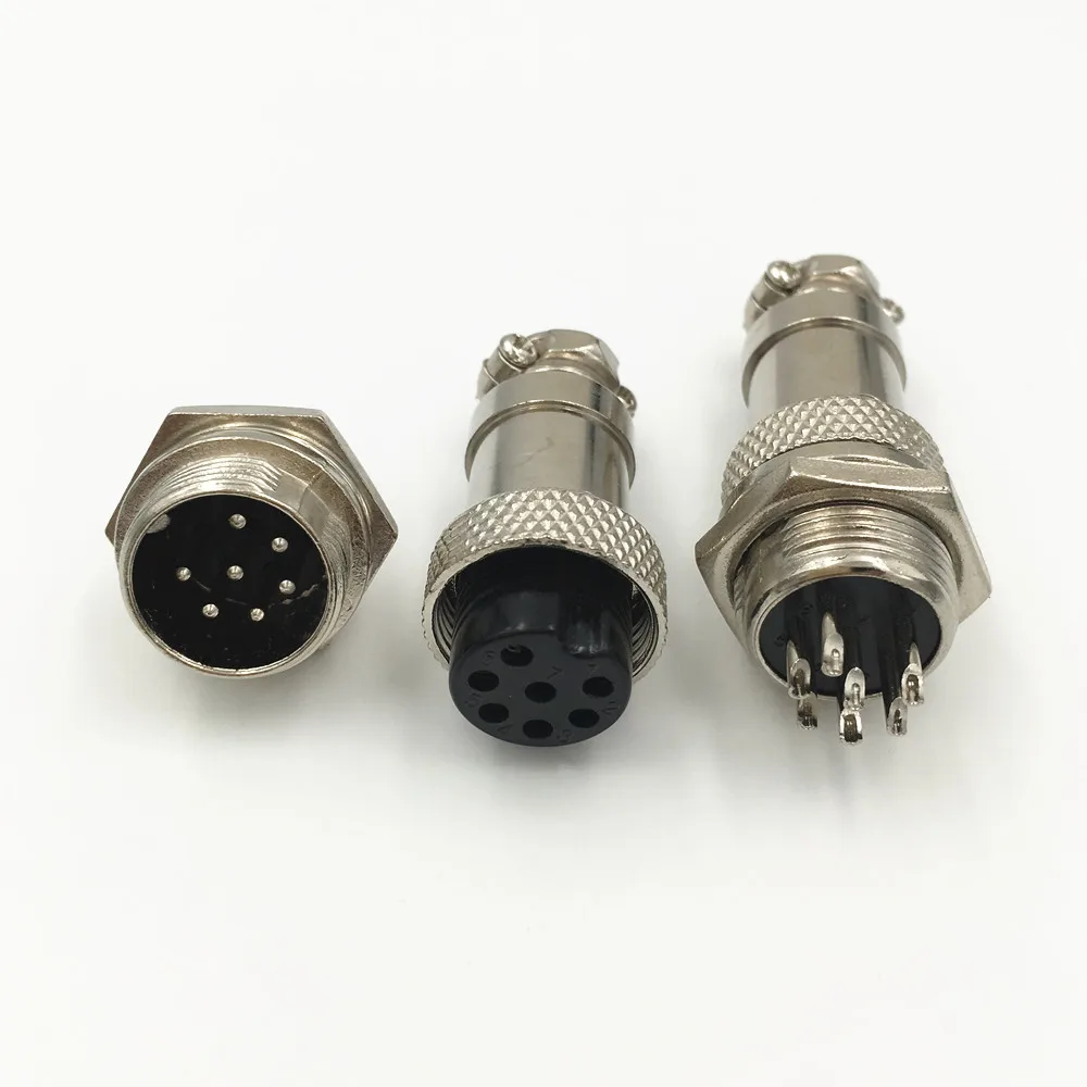 1 компл. GX16 XLR 16 мм 2 3 4 5 6 7 8 9 10 Pin гнездовой штекер мужской шасси Монтажная розетка авиационный разъем высокое качество