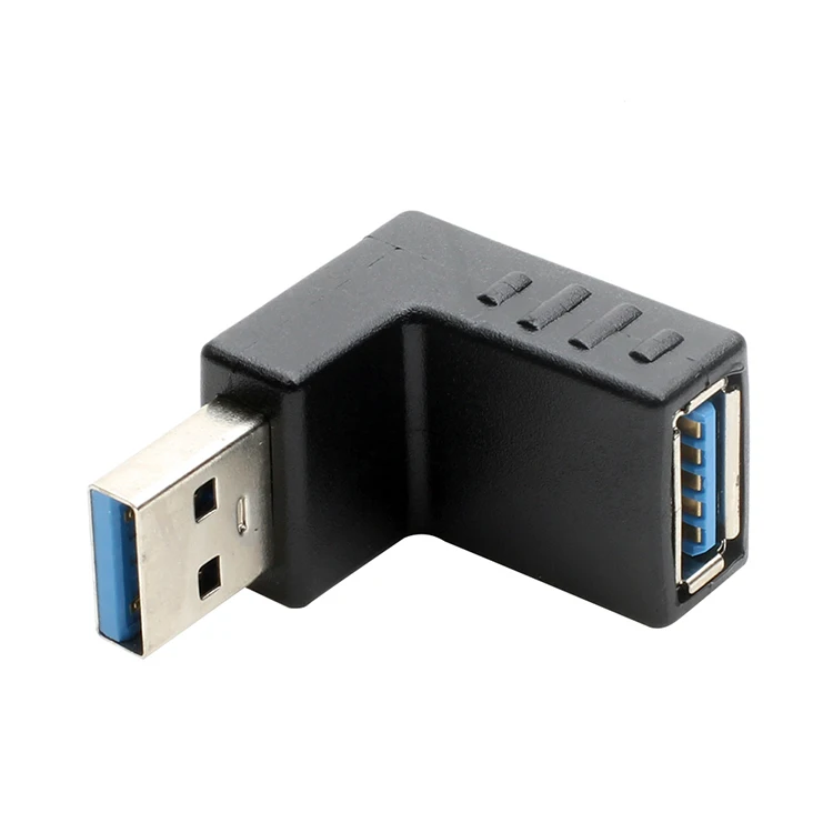 USB3.0 Мужской и женский правый угол 90 градусов верхний адаптер сгиба революционный