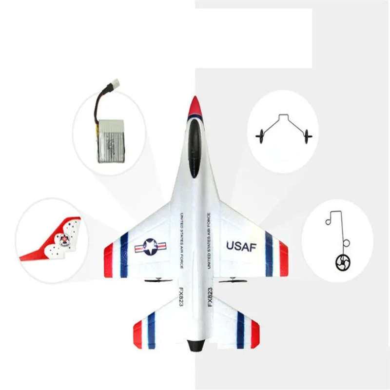 2020 новый оригинальный Wltoys FX-823 2 4G 2CH F16 Thunderbirds EPP пульт дистанционного управления RC