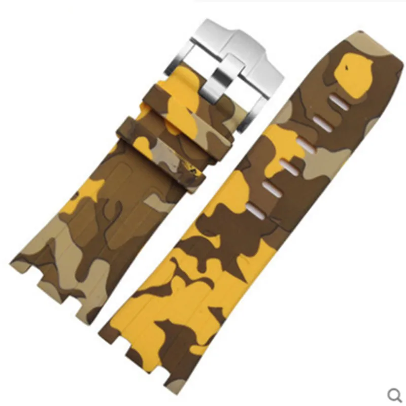 Watch Accessories Silicone Strap For AP Royal Oak Series 28mm Rubber Men's Women Band | Наручные часы