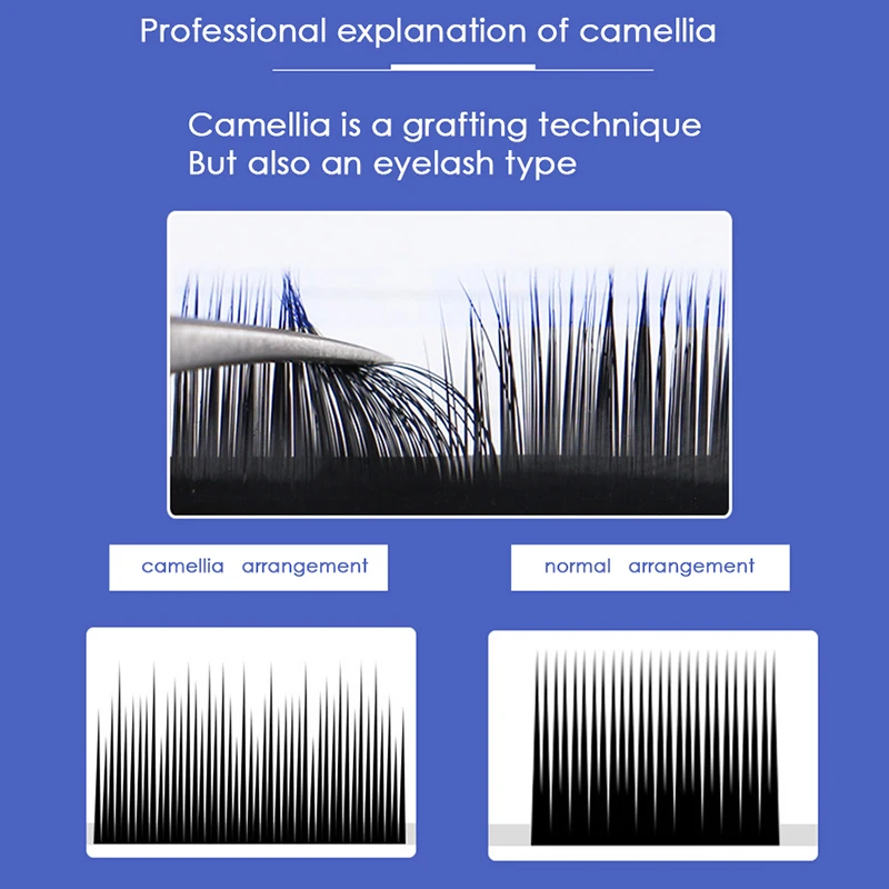 Черные ресницы фиолетового цвета цветные для наращивания из искусственной норки