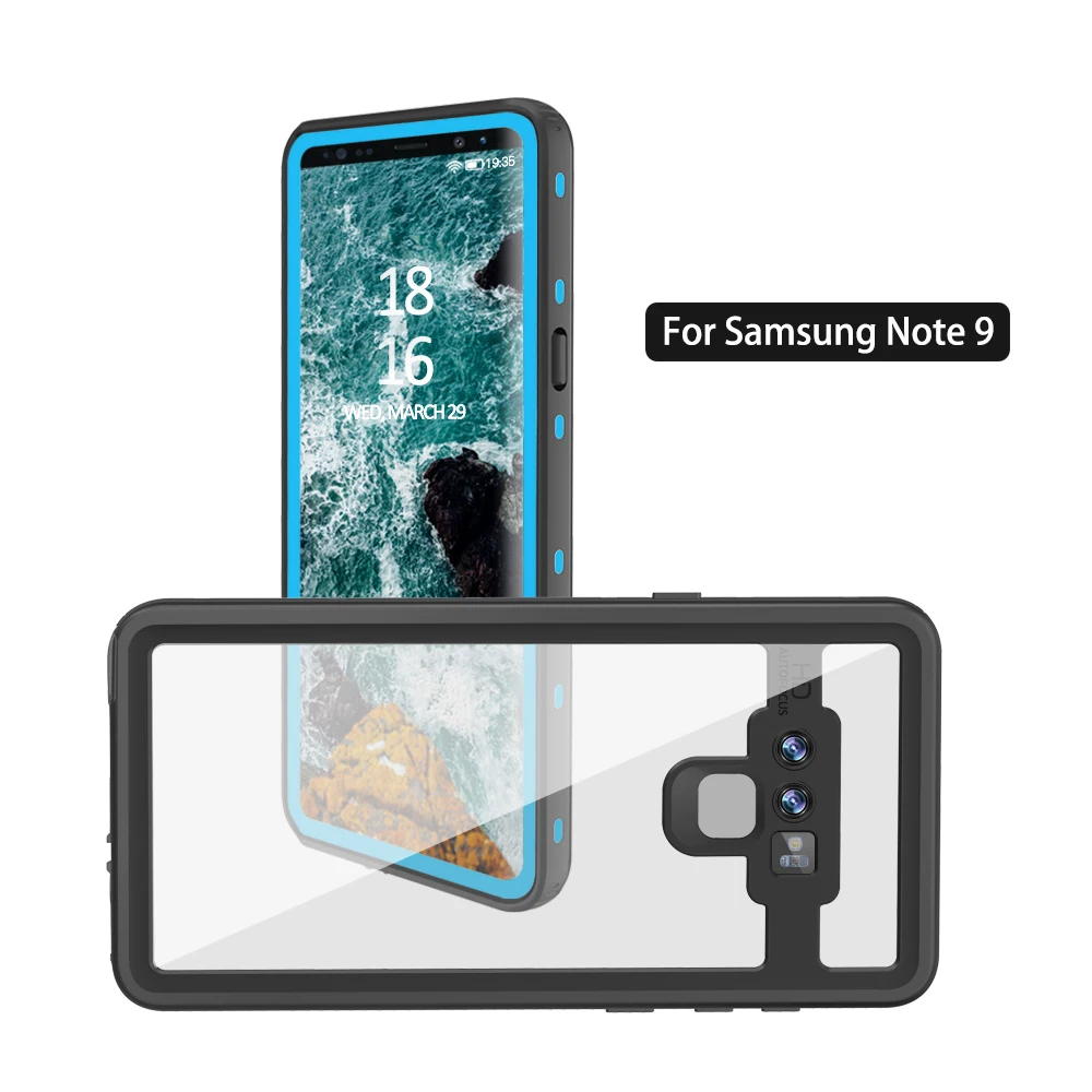 Плавательный IP68 водонепроницаемый фонарь для погружения в воду чехол Samsung Galaxy Note