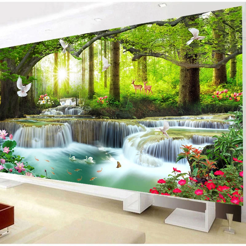 QIANZEHUI, DIY 5D алмазная вышивка, круглые алмазные Стразы для воды и богатства, полная алмазная живопись, вышивка крестиком, рукоделие