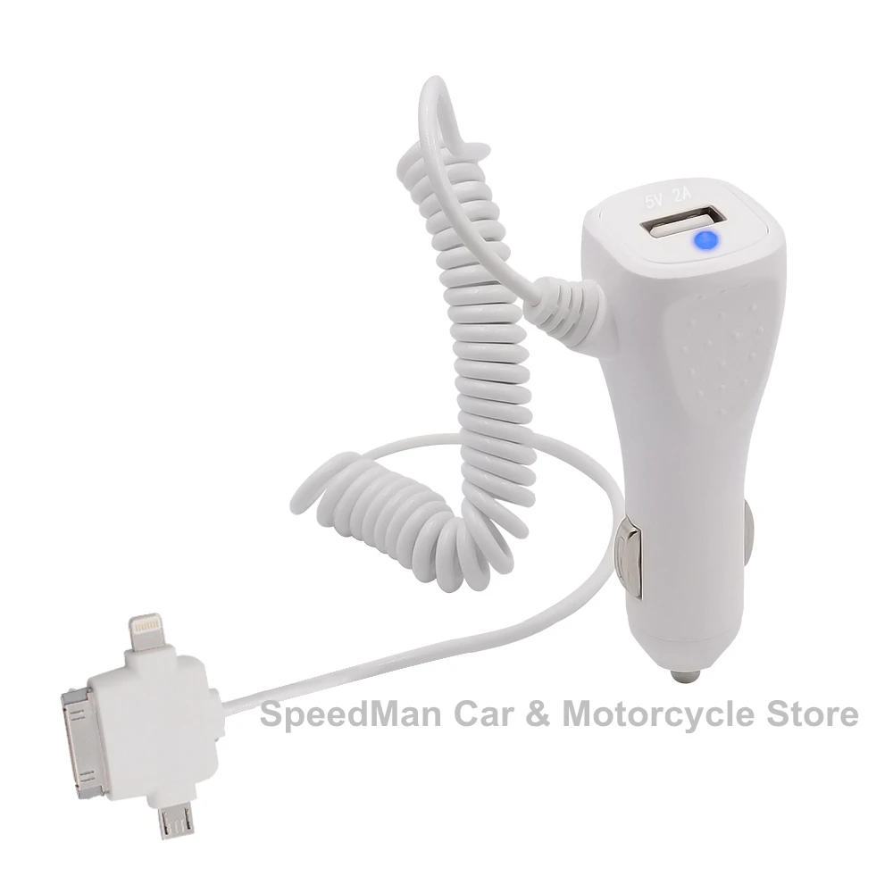 CS-541A1 DC5V/2A 10 Вт три-в-одном автомобилей на колесах Android USB Зарядное устройство