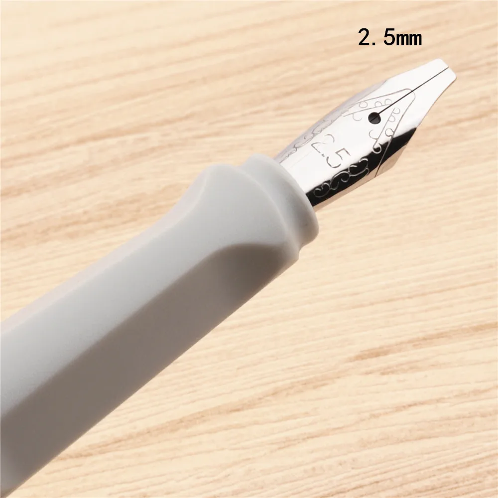 Роскошная Jinhao 872 матовая серая английская каллиграфия Duckbill параллельная художественная ручка цветочный корпус Плоский Наконечник тибетская Арабская авторучка