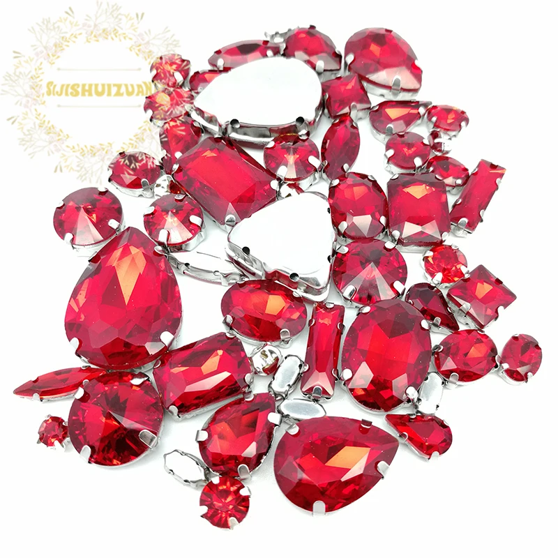52 шт. женские платья и обувь со стразами 23 размера 10 форм|sew rhinestones|red crystalrhinestone sew |