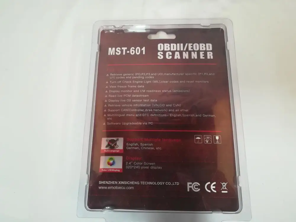 Мастер автоматический считыватель кодов MST 601 OBDII/EOBD сканер