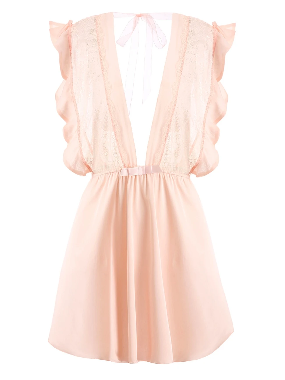 Summer Sexy Nightdress Women's Lace Sling Silk Short Nightdress Thin Section Deep V Temptation Sexy Nightdress