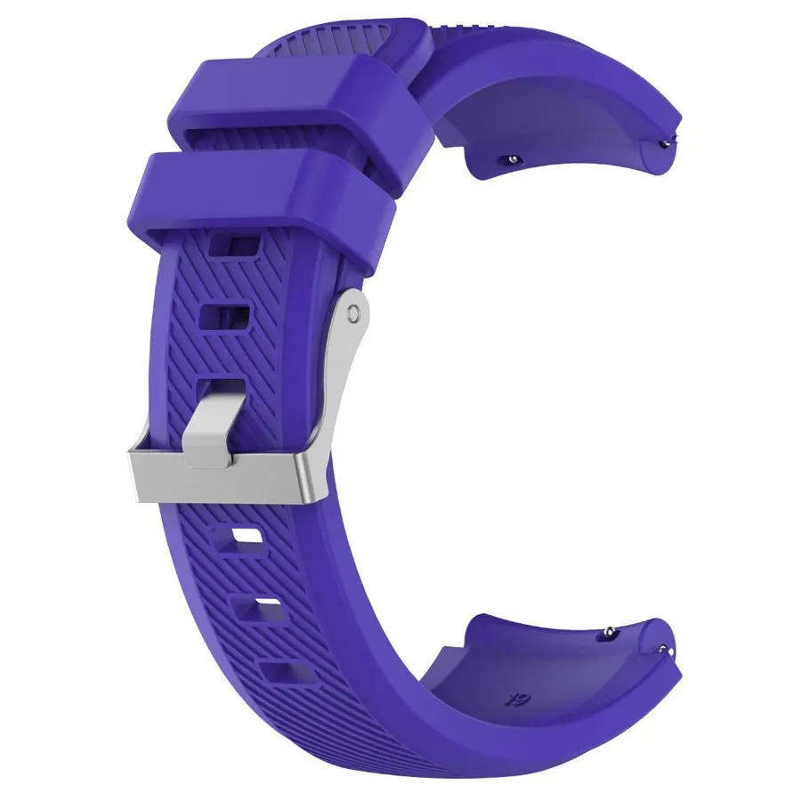 Фиолетовый Ремешок 22 мм для часов Amazfit Stratos, браслет для Xiaomi Watch 1 2 2S Amazfit Pace, красочные сменные аксессуары для ремешка - Цвет: Фиолетовый
