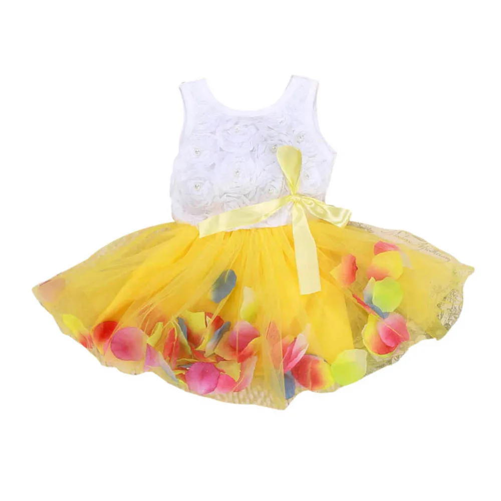 Toddler Baby Kid Girls Princess Party Lace Bow Flower Cute Dresses Child Vestidos Dance Clothes | Детская одежда и обувь