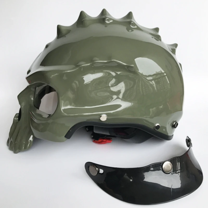 489 маска с черепом двойного назначения мотоциклетный шлем Capacete Casco Новинка Ретро шлем мотоциклетный полушлем для скутера
