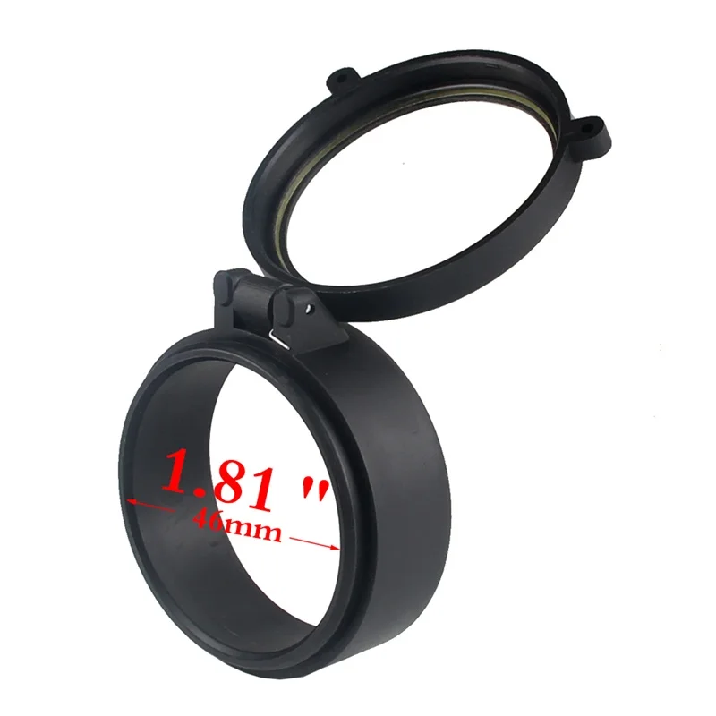 46mm 30-69 мм, прозрачная крышка для объектива винтовки, откидная крышка, быстрая пружинная защитная крышка, крышка объектива для страйкбола, пистолета, калибра HT37-0072 - Цвет: 46mm
