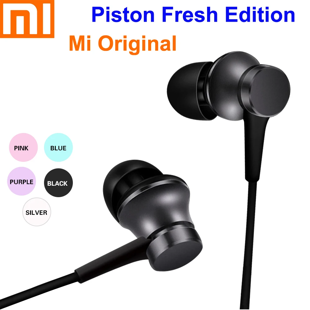 Xiaomi mi поршневые наушники 3 Xiao Fresh Edition Базовая версия в ухо с c для смартфона 5 мм