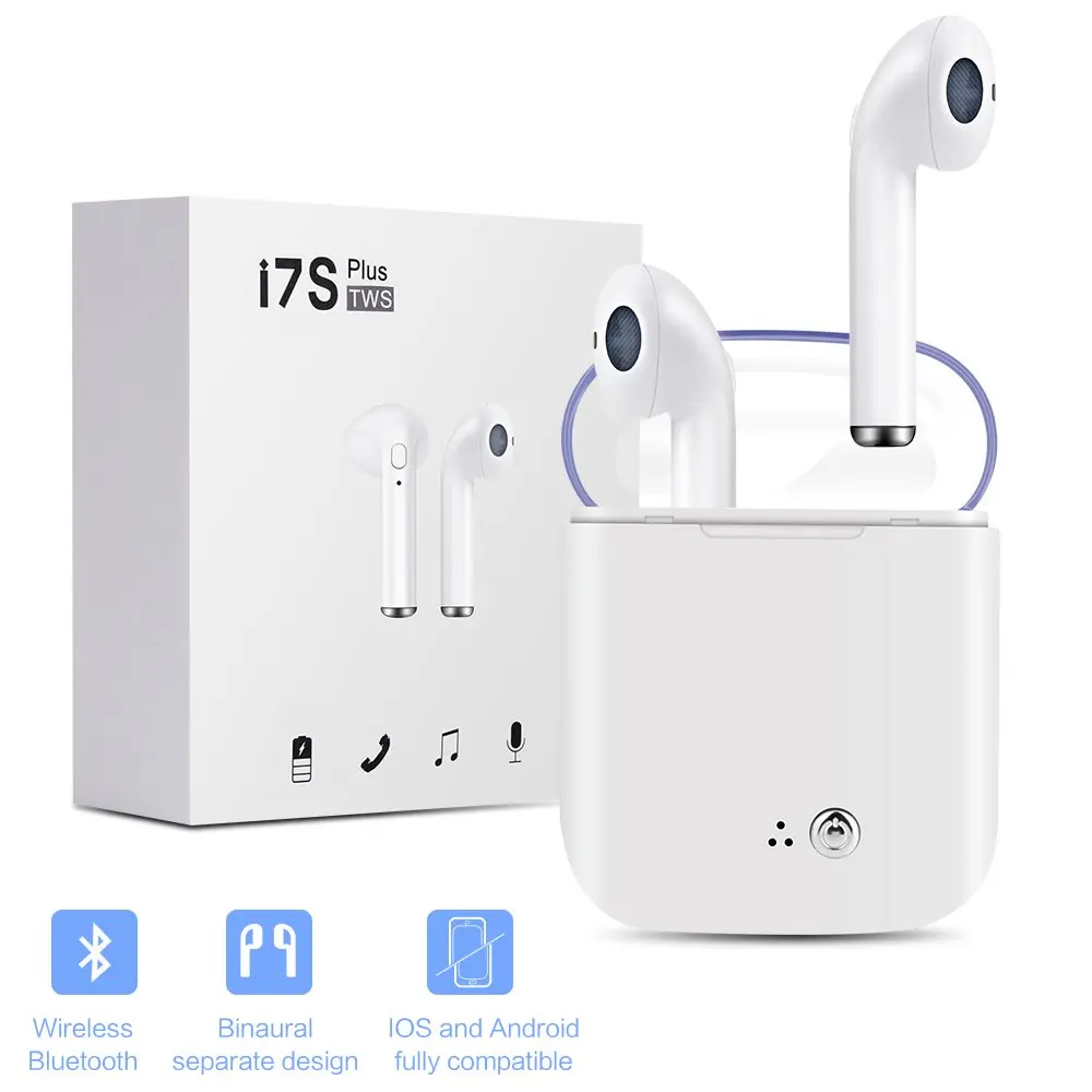 Новые i7S TWS мини беспроводные Bluetooth наушники стерео гарнитура спортивные с