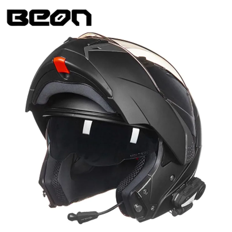 BEON мотоциклетные шлемы с двойными линзами BLUETOOTH для мотокросса|full face helmet|face
