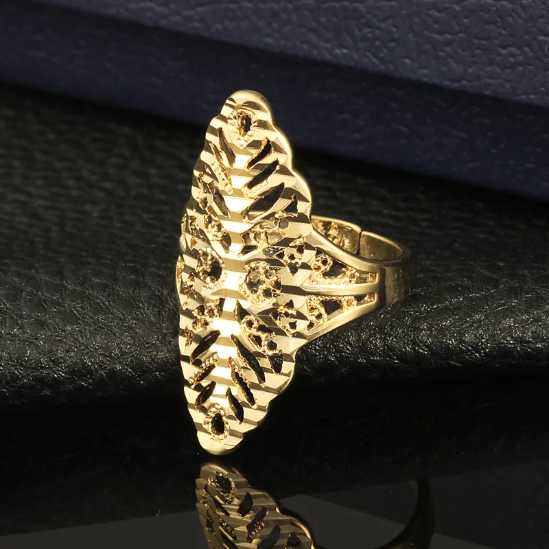 Тигр Тотем мужские кольца медные симпатичные позолоченные украшения листьев