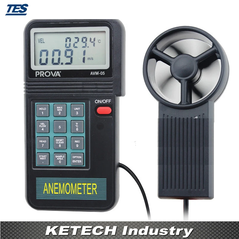

Digital Anemometer Flow Anemometer AVM07