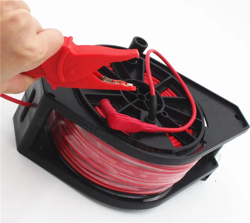 Красная кабельная катушка гео Измеритель сопротивления заземления