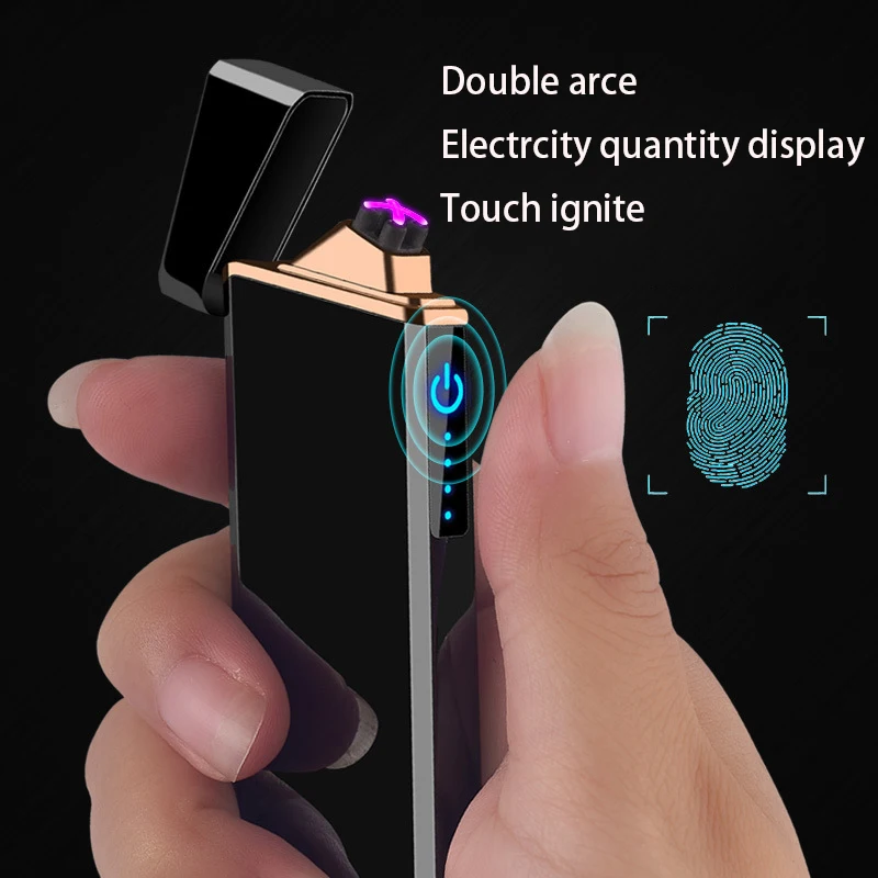 Плазменная Зажигалка USB перезаряжаемая сигаретная для курения бесплатно