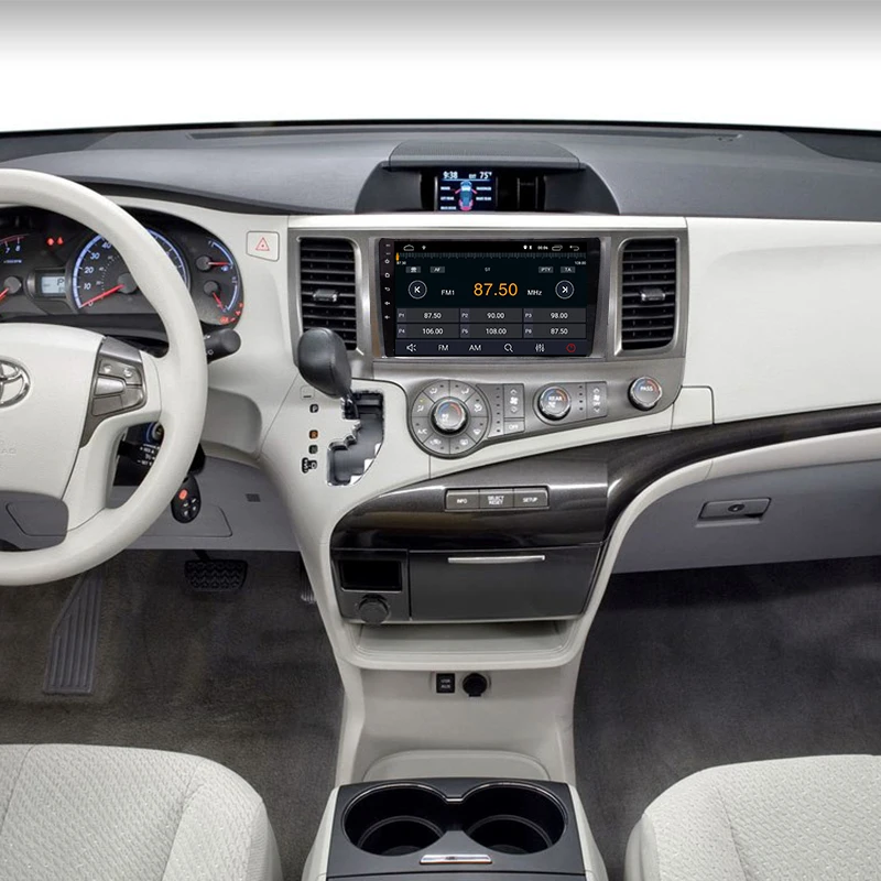 Android 8 1 автомобильный радиоприемник для Toyota Sienna XL30 2010 2012 2013 2014 gps навигация dvd плеер