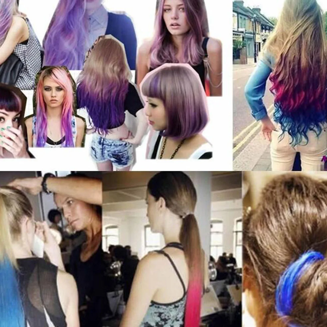 Лидер продаж 4 цвета s/набор порошок для волос мел окрашивания Мягкие пастели