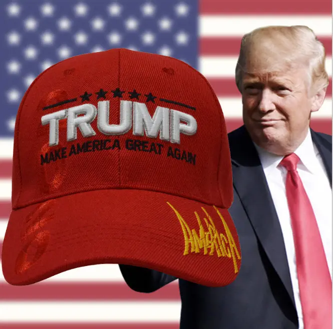 Make America Great Again Кепка с вышивкой Регулируемая Кепка Дональд Трамп бейсбольная кепка Acc014