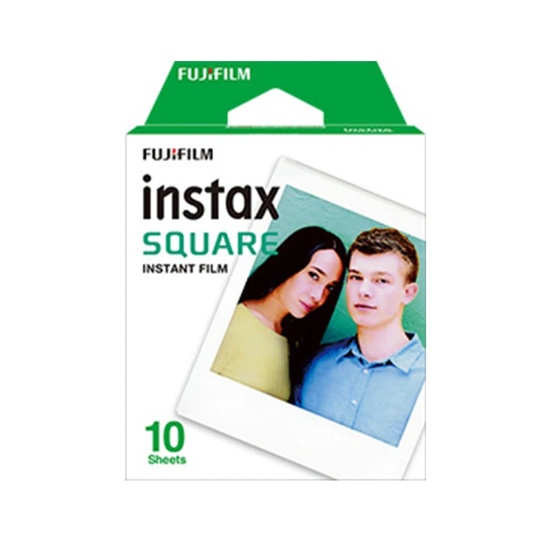 Оригинальный Fujifilm Instax квадратный мгновенный белый край пленка 10 листов для SQ10