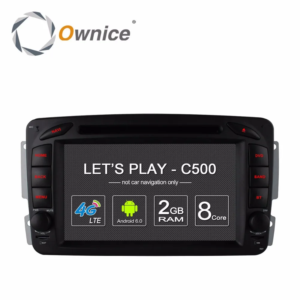 Автомобильный dvd плеер с 4G SIM LTE WIFI Восьмиядерный процессор для Mercedes Benz W203 W208 W210 W463
