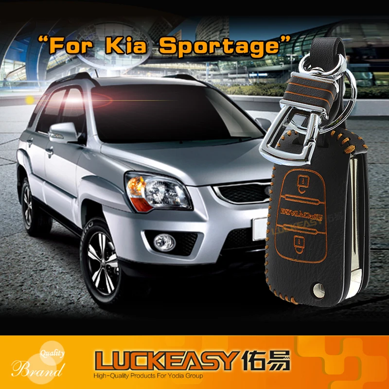 Luckeasy 2016 2017 кожаный чехол для ключа автомобиля KIA SPORTAGE 2011 2012 2013 кошелек держатель