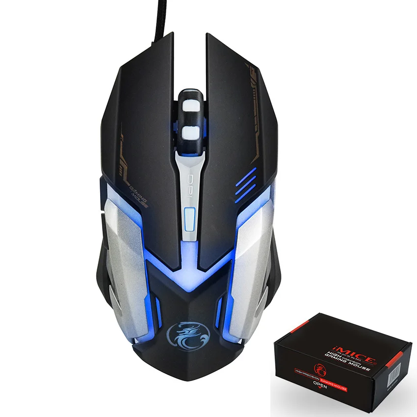 Игровой Мышь Профессиональный движок игры проводной светодиодный оптический 3D
