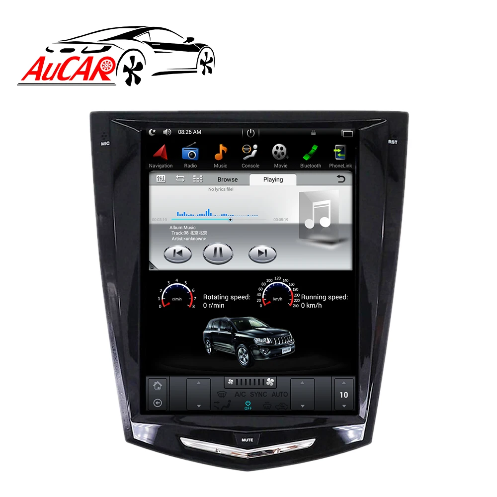 Tesla 2 DIN Android 9 автомобильный Радио GPS навигационный плеер для Cadillac ATS/ATSL/XTS/SRX 2013 2014 2015