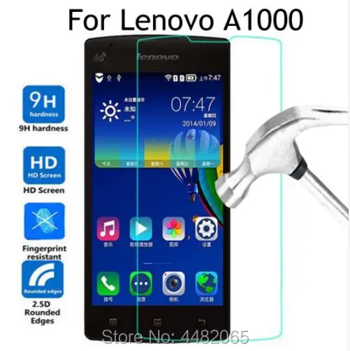 Чехол из закаленного стекла для Lenovo A1000 Защитное стекло экрана 4 0 дюйма A 1000 A2800