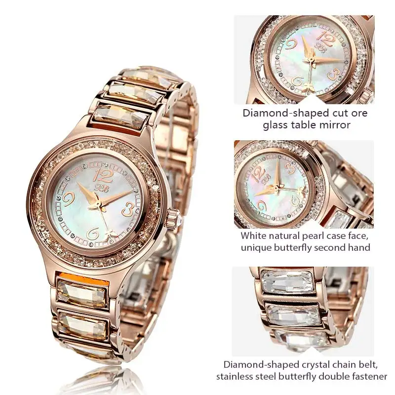 PB Последний кусок часы наручные брендовые OEM позолоченные и жемчужный Циферблат