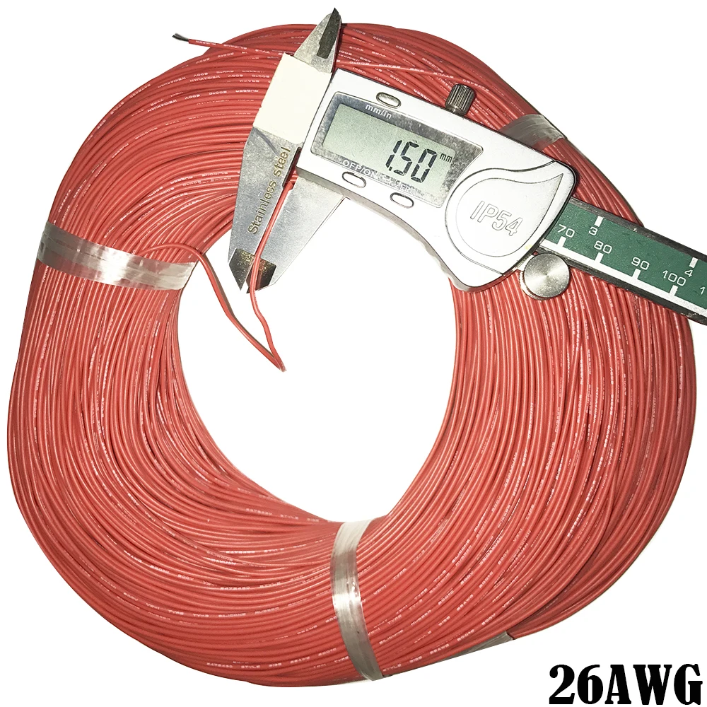 305 м/лот силиконовая линия высокотемпературная проволока супер мягкая 22awg 24awg 26awg