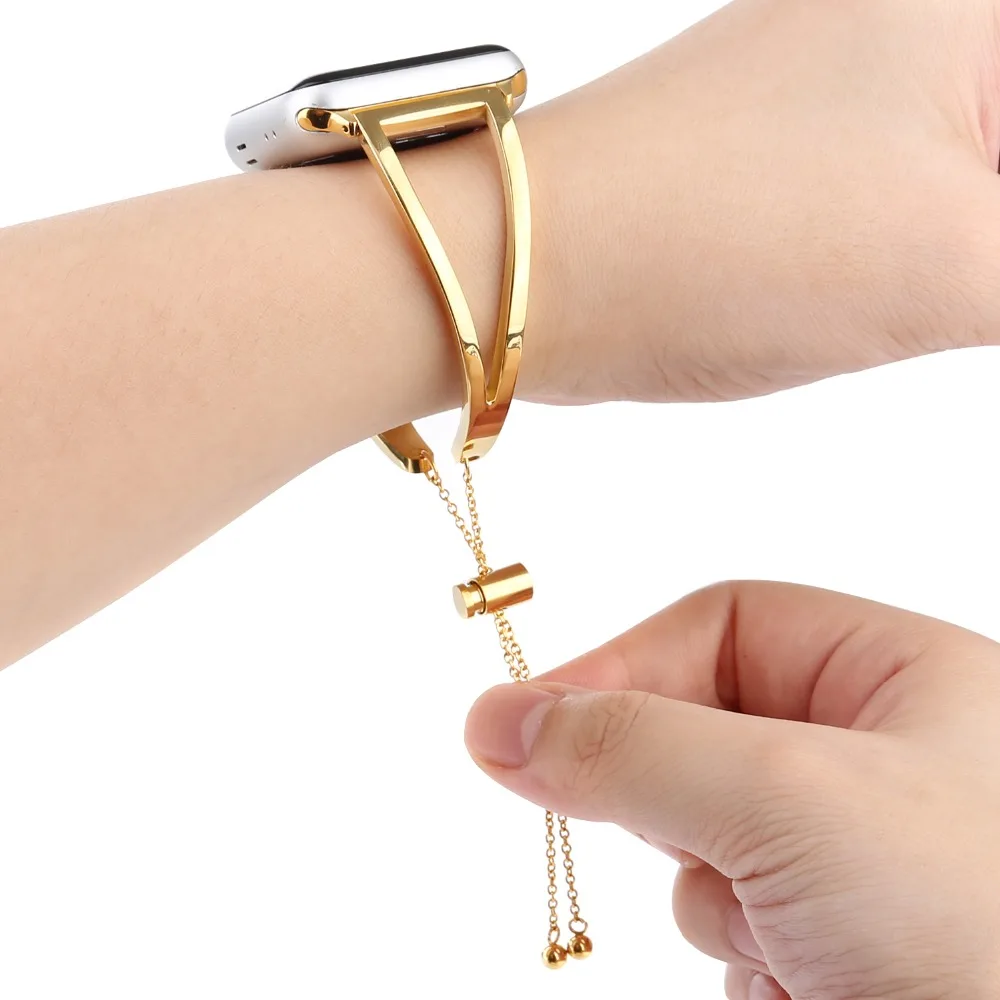 2018 Newest Released Vintage Classy Stainless Steel strap for Apple Watch Band series 4 3 2 1 stainless steel band women | Электроника