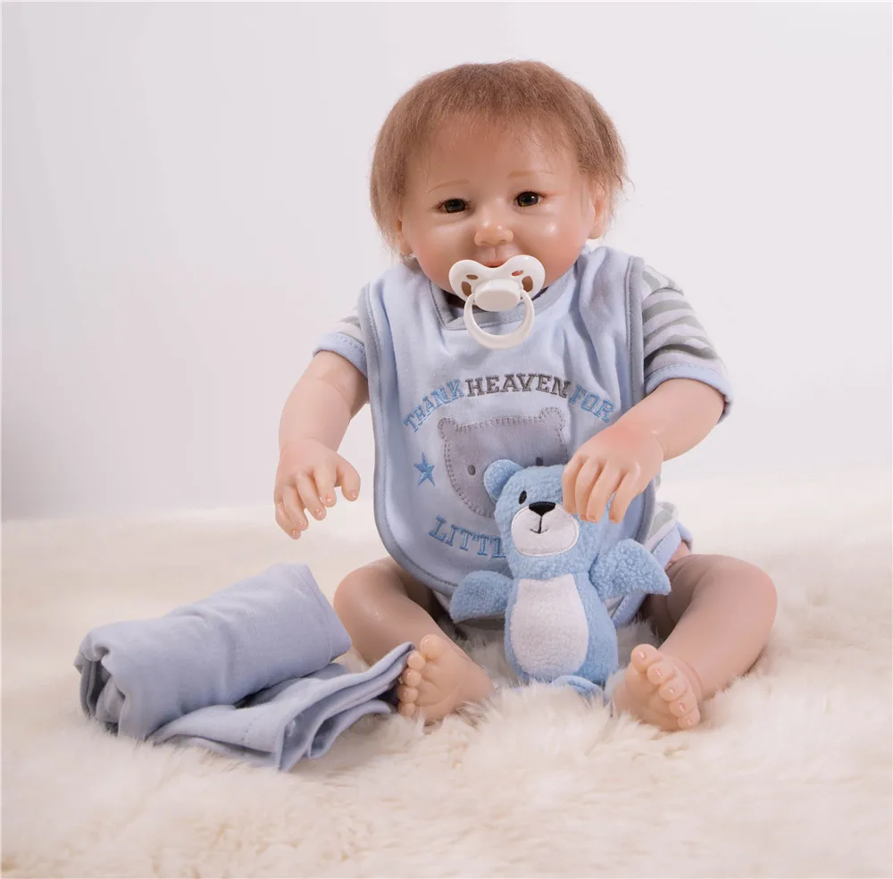45 5 см милая кукла новорожденные младенцы Мягкие силиконовые куклы reborn baby vivid can sit