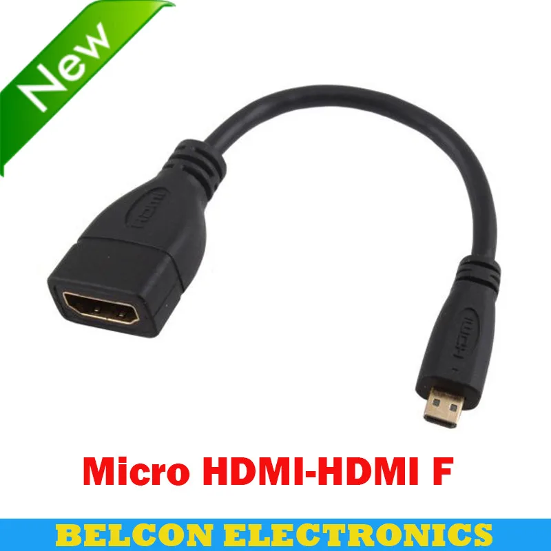 6 дюймовая Micro HDMI кабель мужчины к HDMI Женский адаптер конвертер 15 см Micro HDMI к HDMI кабель-удлинитель