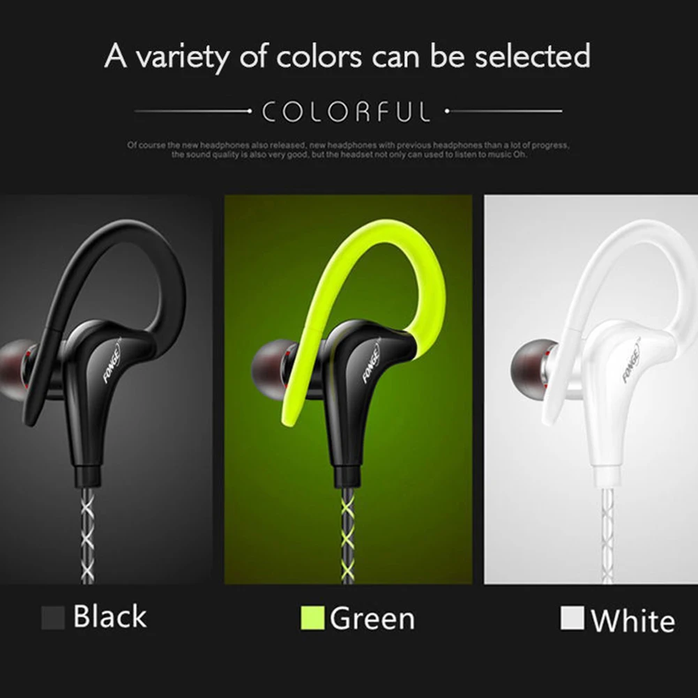 

New Arrival S760 Sports Ear Hook Bass In-ear Volume Microphone Ergonomic Music Earphones