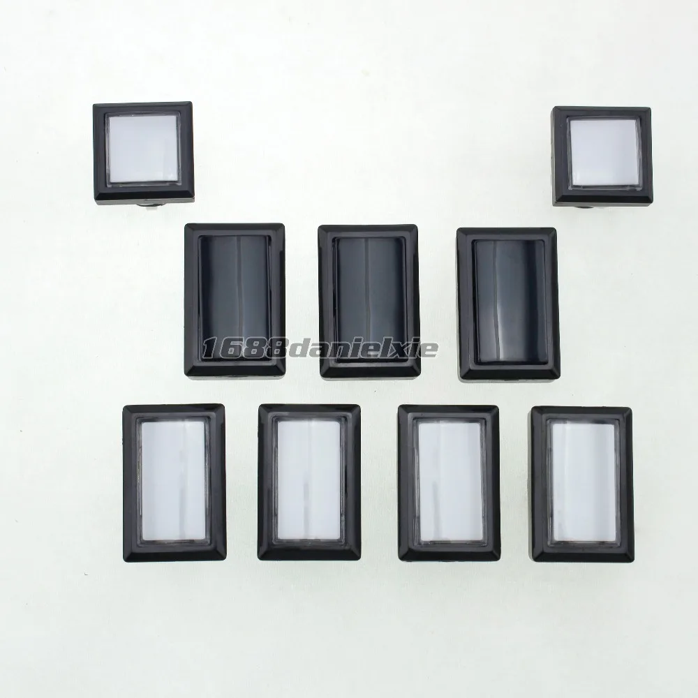 9x Аркада Beatmania IIDX DIY Kit Запчасти LED подсветка прямоугольные кнопки|buttons buttons|button