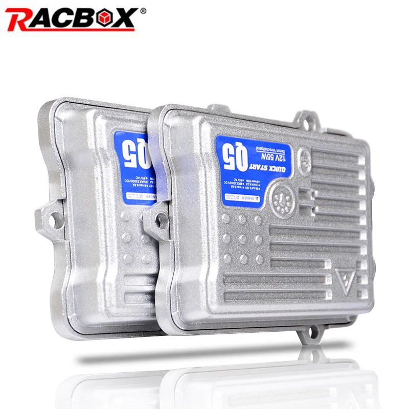 Q5 2pcs 55W Быстрый старт HID тонкий балласт Замена для ксеноновый головной светильник