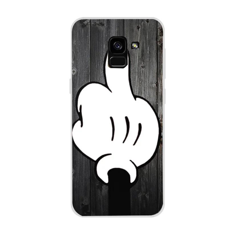Phone Case For Samsung S8 S9 Plus S7 Edge Note 9 A5 J5 A8 Plus A7 Flower Cat Marble Case Cover Skin Funda Coque - Цвет: Синий