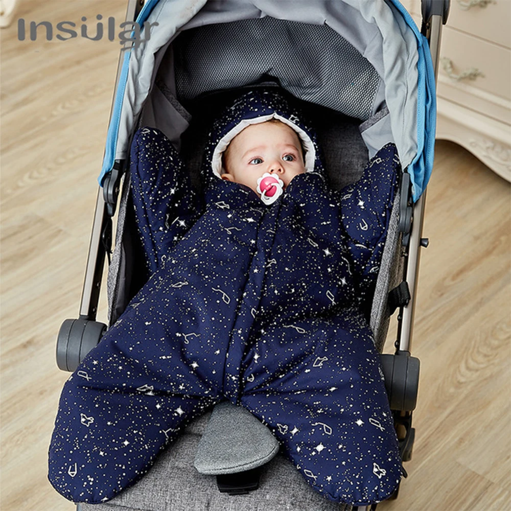 INSULAR 0-8 Month Newborn Baby Starfish Sleeping Bag Anti-Kicking Wearable Sleep Sack Blanket Swaddling Cotton Infant | Мать и ребенок