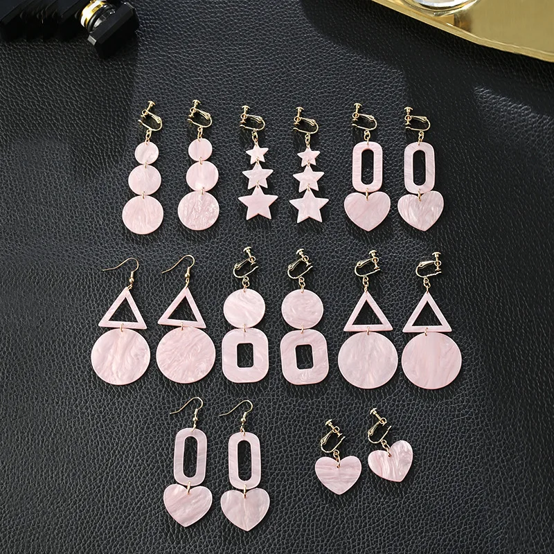 Корейские клипсы для женщин ушей без отверстий модные ювелирные изделия