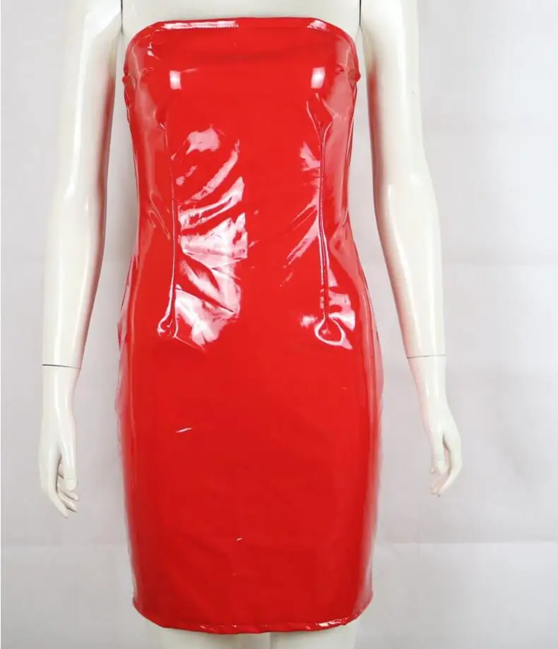 Пряный черный искусственного кожаные ботинки зимнее платье без рукавов осень